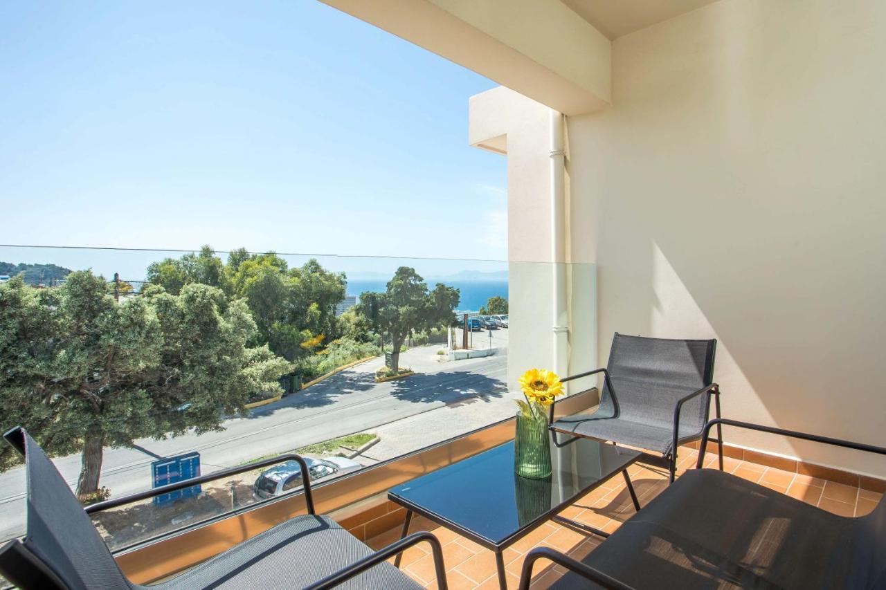 Eden Sunflower - Luxurious Apartment With Sea View Rhodes City ภายนอก รูปภาพ
